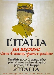 Italy Has Need of Meat, Wheat, Fat, and Sugar, 1917